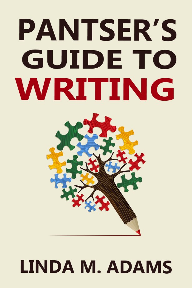A puzzle piece tree on a pencil Pantser's Guide to Writing