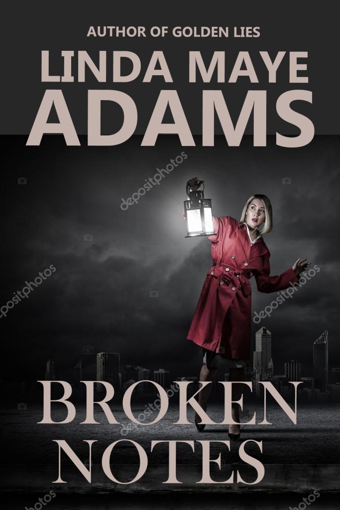 Blonde woman in red coat races through night in Broken Notes