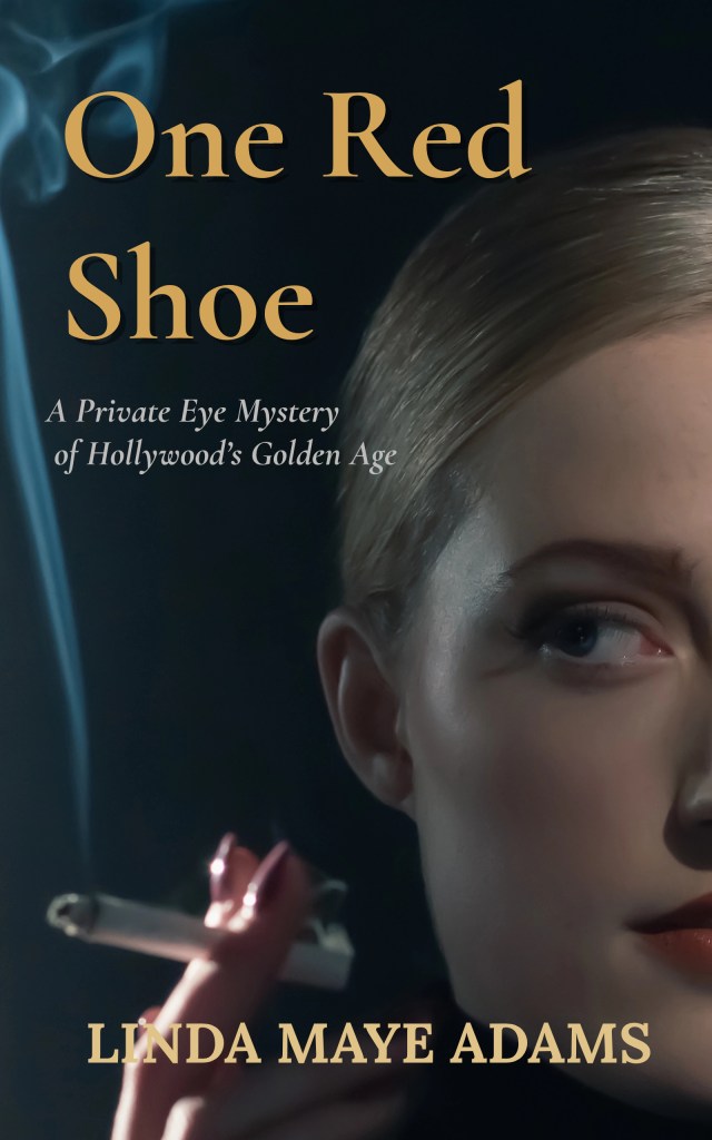 Al Travers short story — noir mystery — title: One Red Shoe — Blonde woman smoking