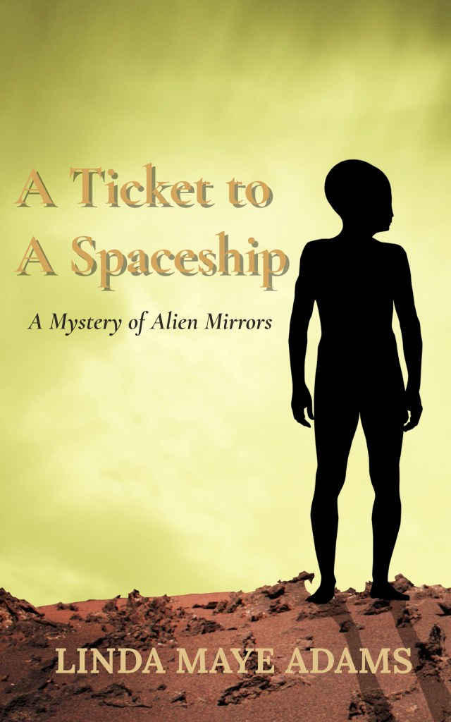 Standalone short story — science fiction — title: A Ticket to a Spaceship — alien standing alone on hill